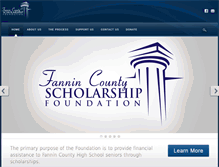 Tablet Screenshot of fanninscholarship.com